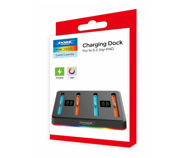 Dobe Stacja ładująca do JOY-CON Nintendo Switch 2 RGB TNS-3160 - 1334441 - zdjęcie 3